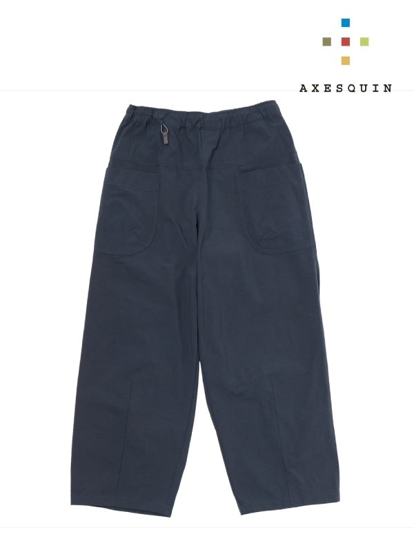 ヴィンテージナイロンのカーブパンツ #アオニビ [022040]｜AXESQUIN