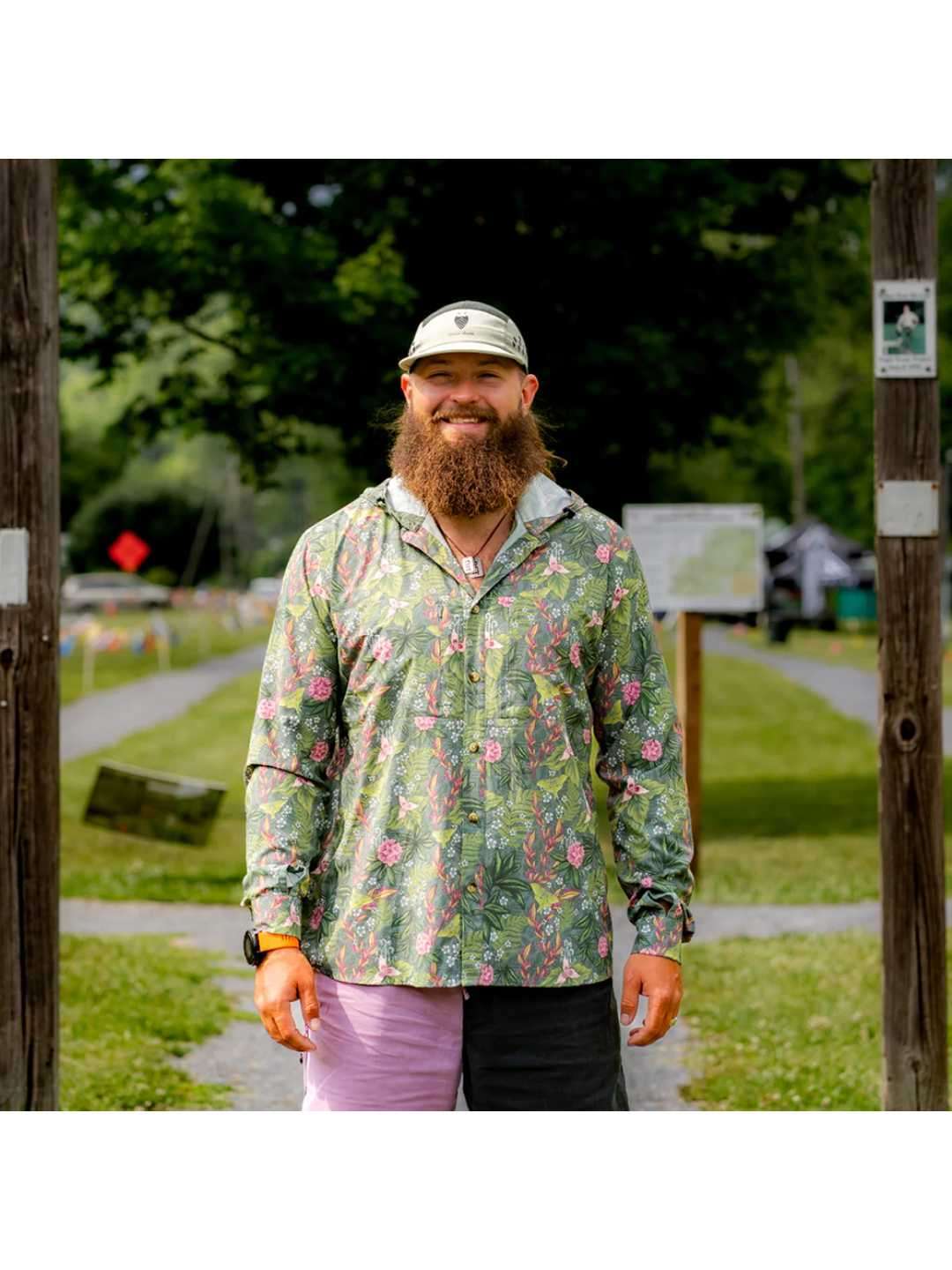 TRIPLE CROWN BUTTON DOWN LONG SLEEVE #FOREST BATHING-ATC [TC’BD-LS2]｜Jolly Gear