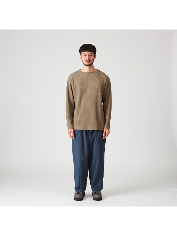 ヴィンテージナイロンのカーブパンツ #アオニビ [022040]｜AXESQUIN