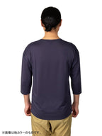 ウロコシャツ 七分袖 #スミイロ [041007]｜AXESQUIN【Outlet_30】