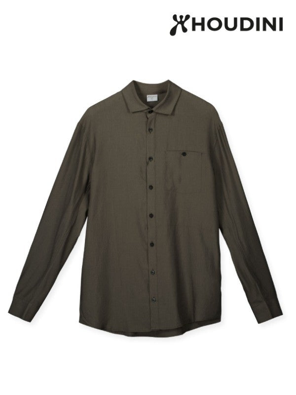 Men's Tree Longsleeve Shirt #Dawn Green [860008]｜HOUDINI