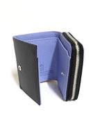 Hillary Wallet 01（三つ折り札入） #Black/Lavender｜RawLow Mountain Works