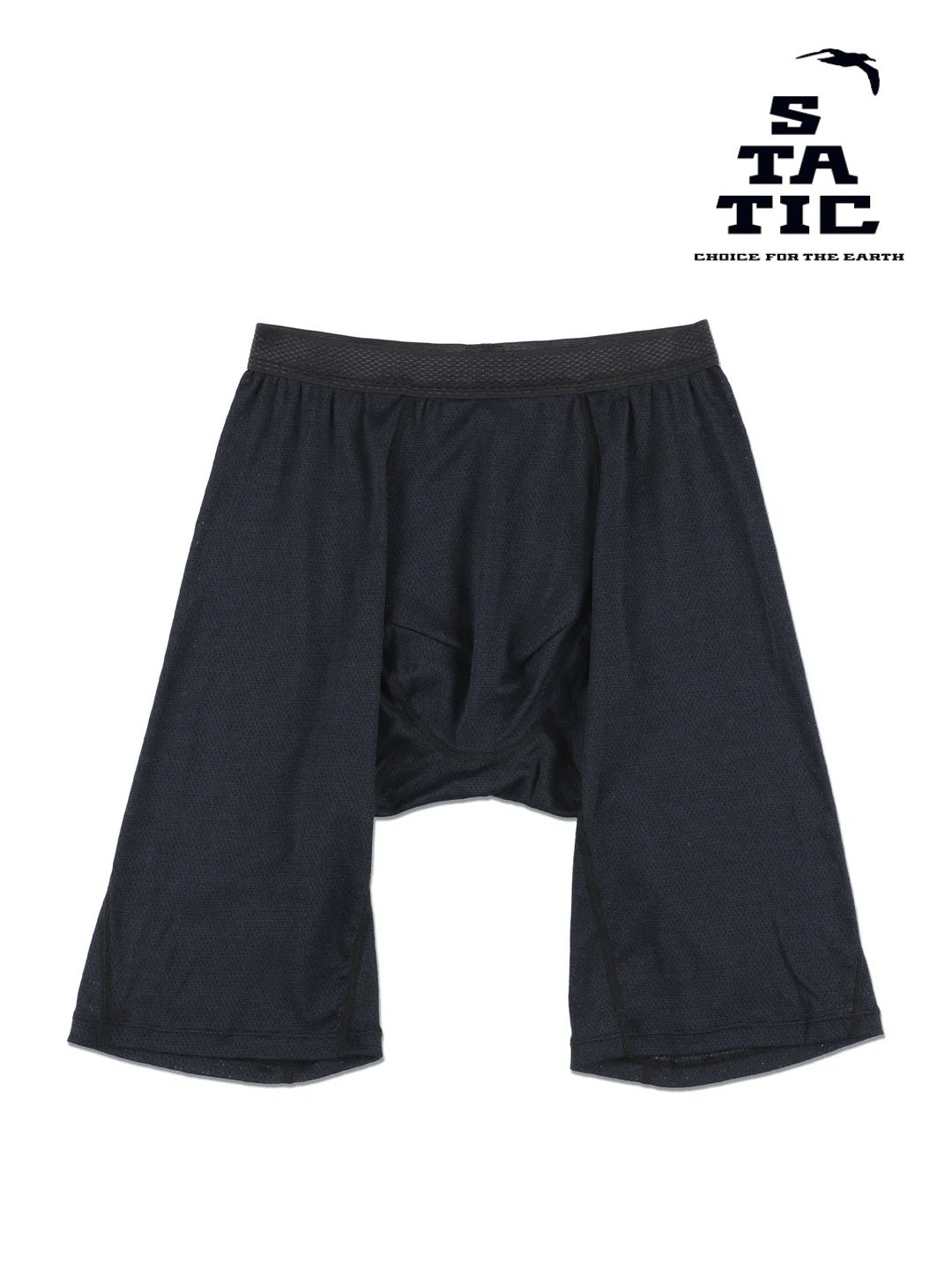 【Men】Chord Long Boxer M #Black [106115]｜STATIC