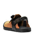Mountain Clog Nubuck Leather #Brown Upper / Brown Webbing [MC-BRN-0506]｜BEDROCK SANDALS