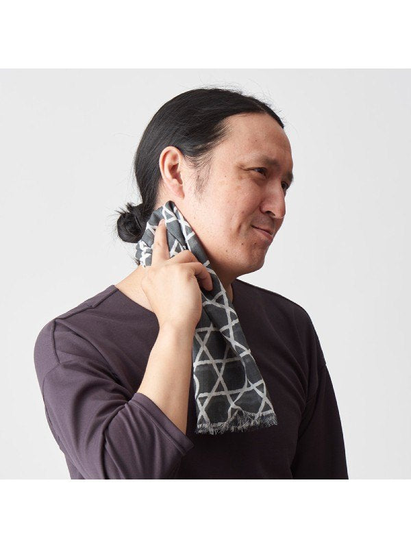 クビマキ short 籠目 #スミイロ [043043]｜AXESQUIN