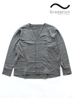 With Cardigan #GRAY [GR420201]｜Gradation