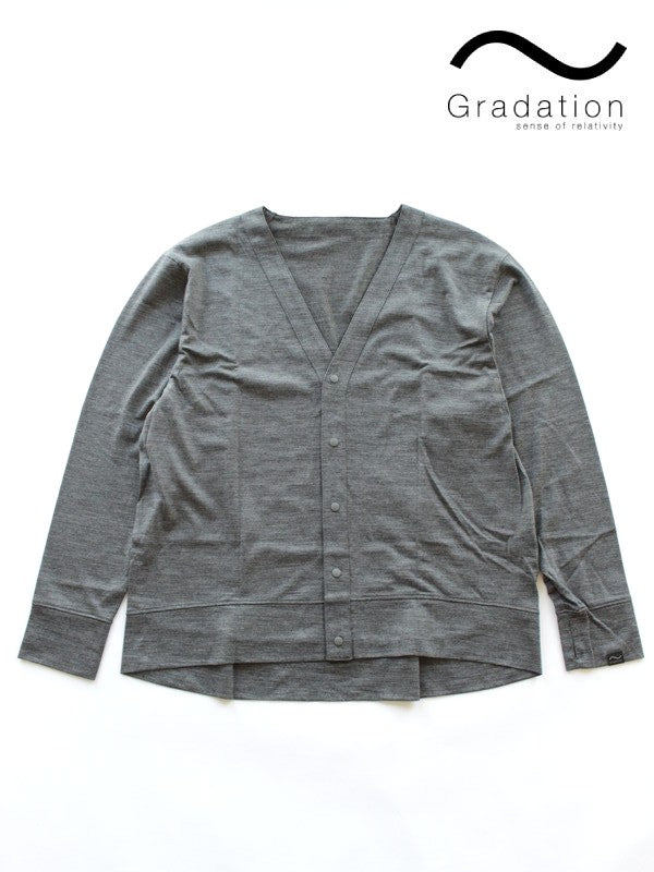 With Cardigan #GRAY [GR420201]｜Gradation