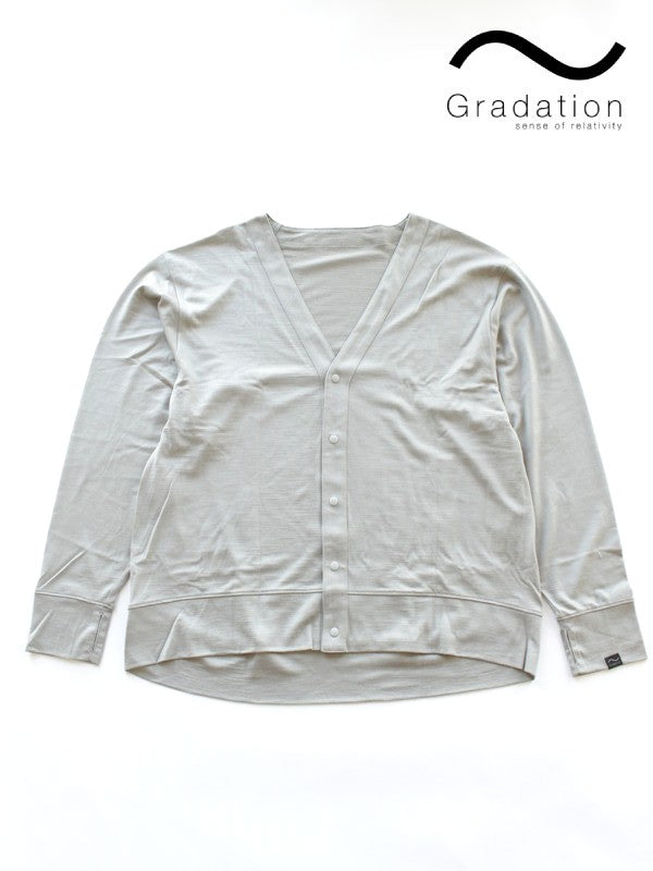 With Cardigan #LITE GRAY [GR420201]｜Gradation