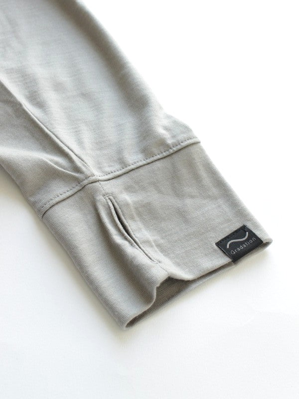 With Cardigan #LITE GRAY [GR420201]｜Gradation