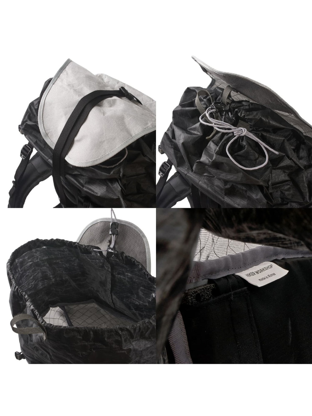 TYPE-2(ULTRA) 38L #Glacier Grey (ウエストベルト別)｜HIKER WORKSHOP