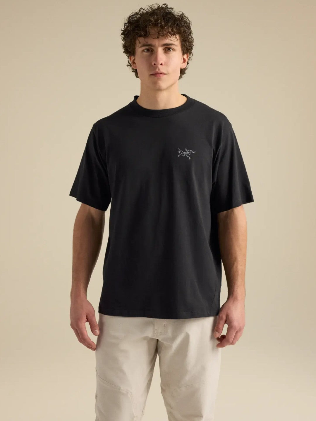 【Men】Kragg Cotton Emblem Crew SS M #Black [X00001070202]｜ARC'TERYX