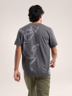 Cormac Arc'Bird Logo SS M #Black Heather [X00000972101]｜ARC'TERYX