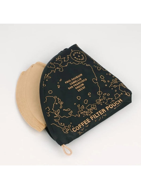 Coffee filter pouch #Black｜HIKER WORKSHOP