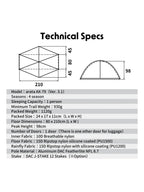 AX-79 Version 3.1 （ナイロン・ペグ無し）｜arata