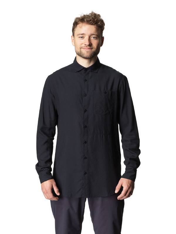 Men's Tree Longsleeve Shirt #True Black Light [860008]｜HOUDINI