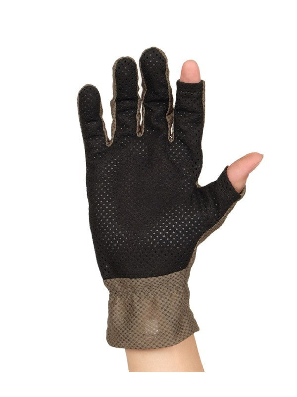 Super Fit Mesh Glove #オリーブネズミ [013039]｜AXESQUIN