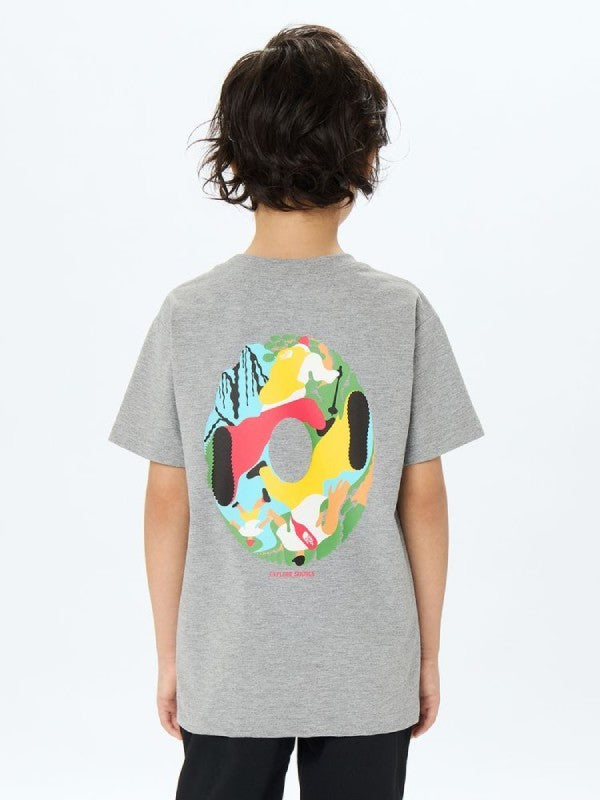 Kid's S/S ES Circulation Tee #Z [NTJ32577]｜THE NORTH FACE【Outlet_40】