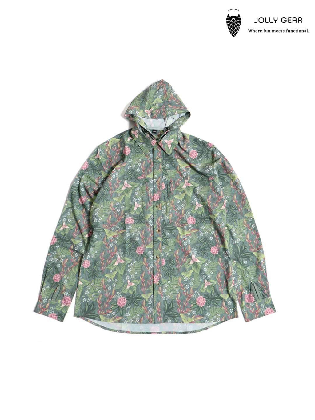TRIPLE CROWN BUTTON DOWN LONG SLEEVE #FOREST BATHING-ATC [TC’BD-LS2]｜Jolly Gear
