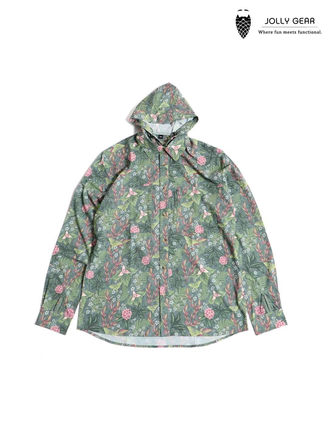 TRIPLE CROWN BUTTON DOWN LONG SLEEVE #FOREST BATHING-ATC [TC’BD-LS2]｜Jolly Gear