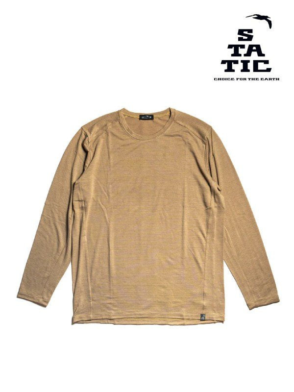 Men's ALL ELEVATION L/S SHIRTS #Straw [100423]｜STATIC