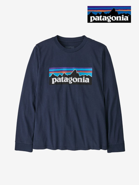 Kid's L/S P-6 Logo T-Shirt #NENA [62275]｜patagonia