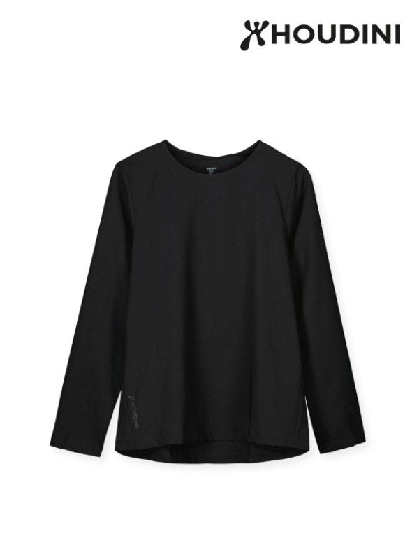 Women's Cover Crew #true black [158694]｜HOUDINI