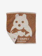 Imabari Face Towel Bear with fish [TW008]｜patagonia