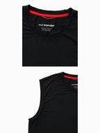 Altra×and wander tank top #black/010 [6164505]｜and wander
