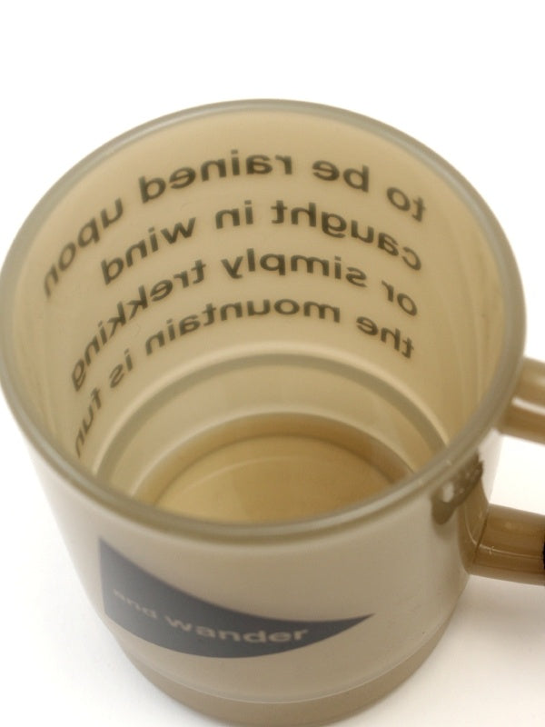 and wander logo PP mug #beige [5744987701]｜and wander