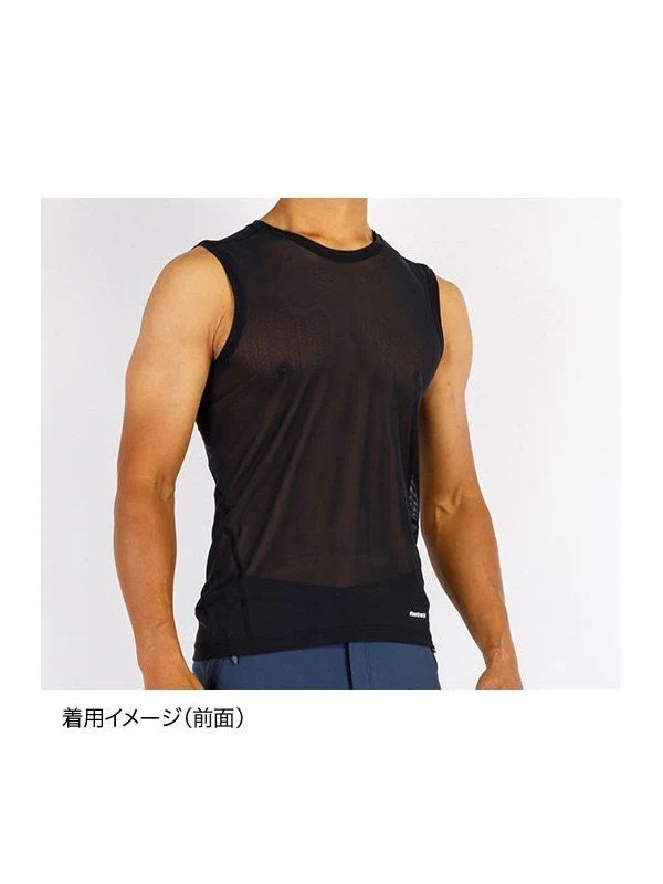 ドライレイヤークールノースリーブ #ブラック [FUM0825]｜finetrack