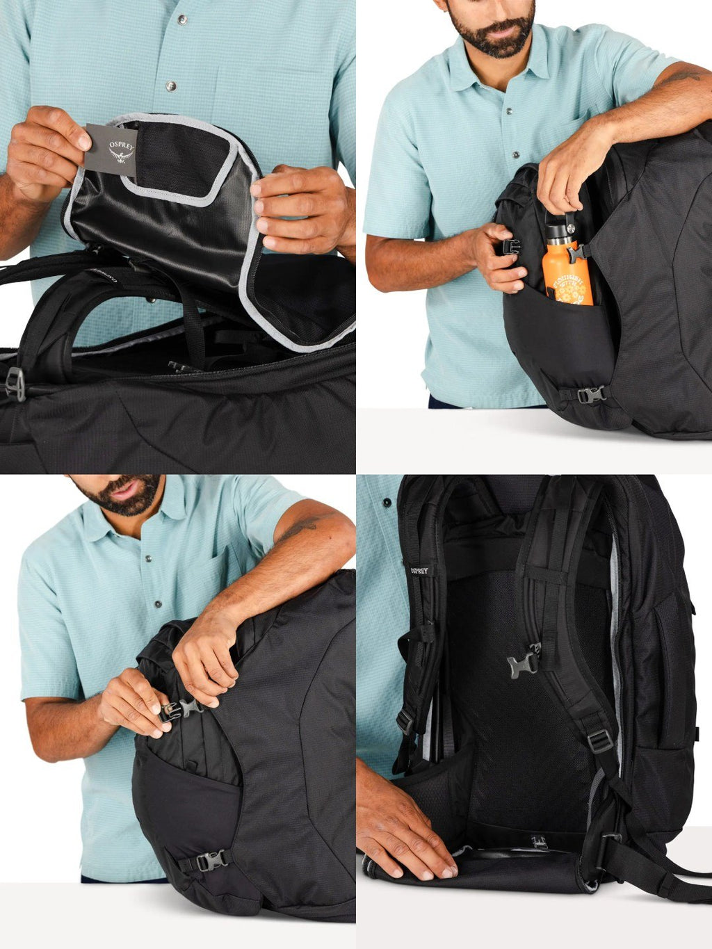 ファーポイント55トラベルパック #ブラック [OS55341001]｜OSPREY