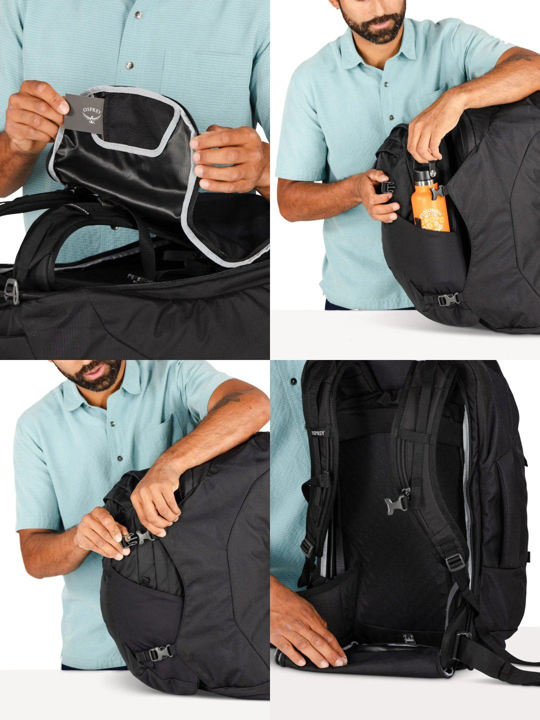 ファーポイント55トラベルパック #ブラック [OS55341001]｜OSPREY