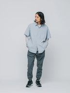 HIKE&BIKE CAVE BIG HALF SHIRTS #LIGHTGRAY [PS231311-2]｜PAPERSKY WEAR