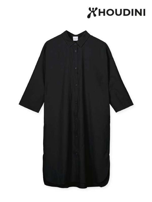 Women's Route Shirt Dress #True Black [169794] | HOUDINI