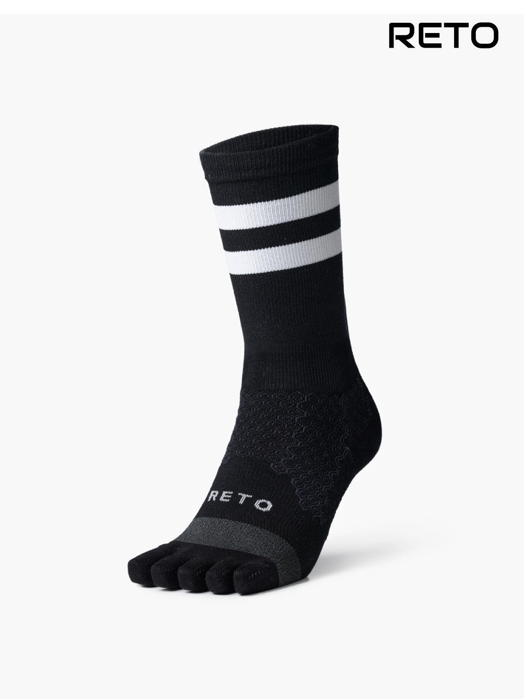 RUNNING SOCKS MIDDLE 5F #ブラック｜RETO