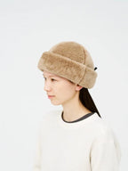 Kuna Fleece Cap #Beige [h253-207]｜halo commodity