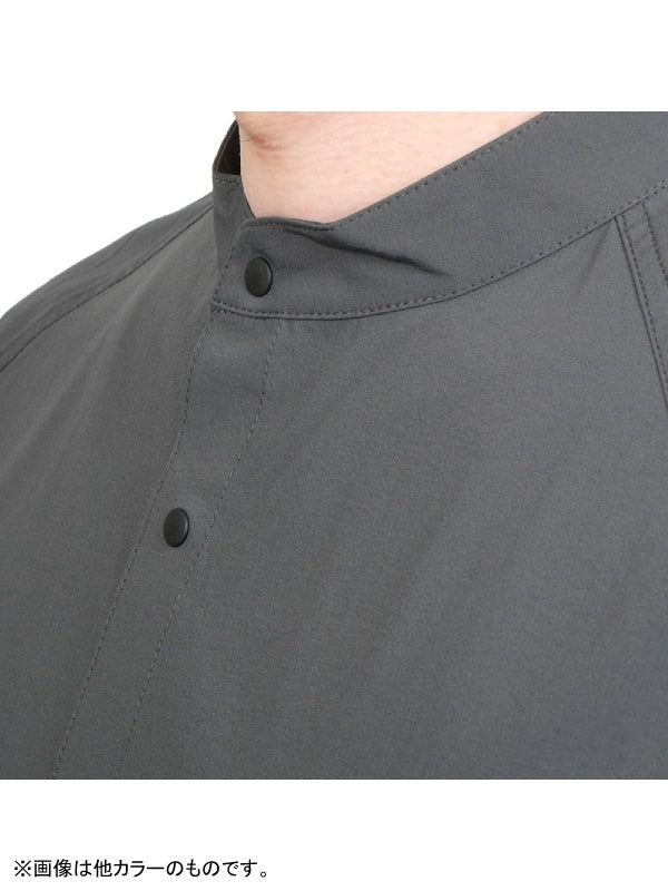 ソフトシェルのバンドカラーシャツ #ハイジロ [021091]｜AXESQUIN