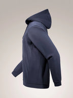 Emblem Fleece Full-Zip Hoody M #Black Sapphire [X00000992901]｜ARC'TERYX