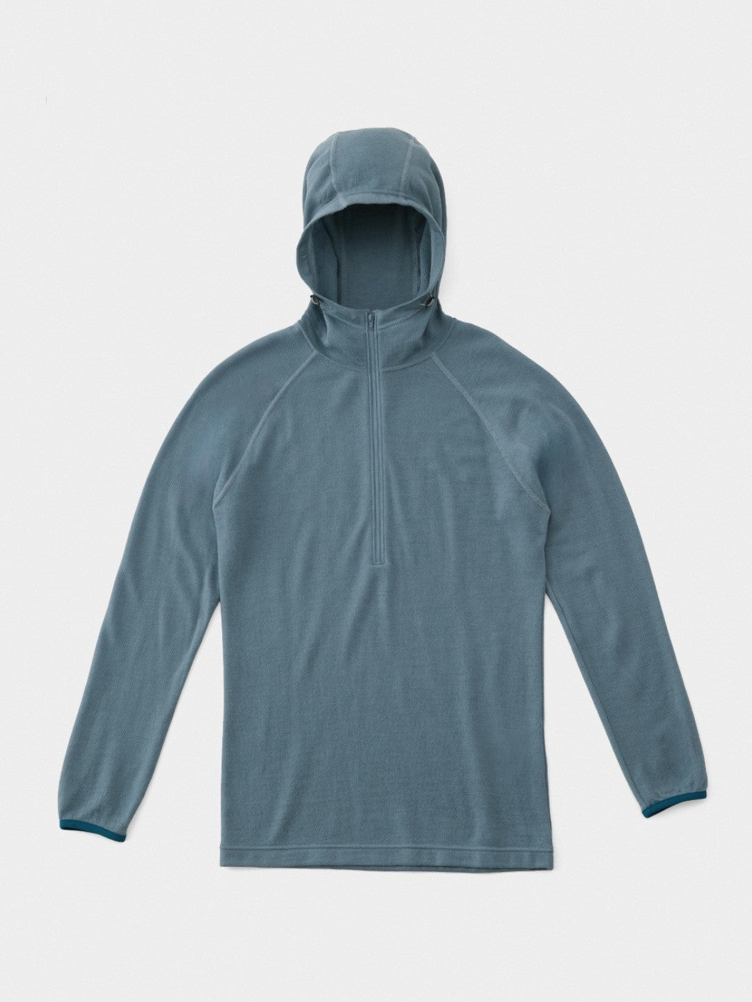 DF Mesh Merino Half Zip Hoody #Blue Gray｜山と道