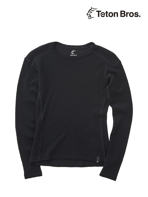 Women's MOB Wool L/S #Black [TB243-680312]｜Teton Bros.