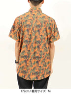 TRIPLE CROWN ZIP DOWN SHORT SLEEVE #ABSTRACT ORANGE CAMO [TC’BD-USS]｜Jolly Gear