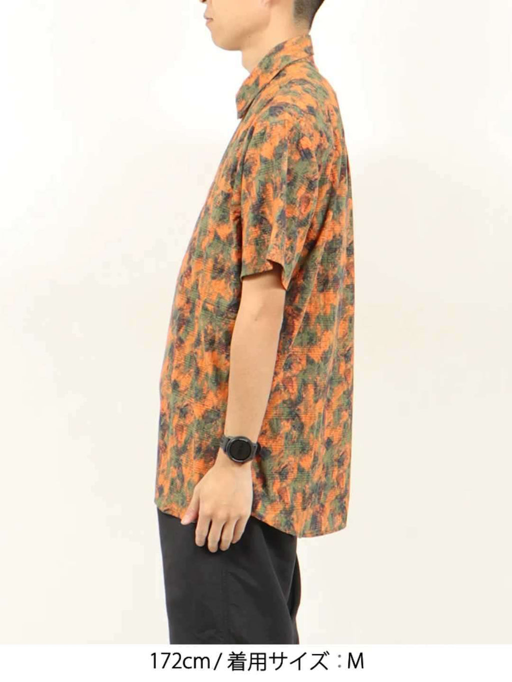 TRIPLE CROWN ZIP DOWN SHORT SLEEVE #ABSTRACT ORANGE CAMO [TC’BD-USS]｜Jolly Gear