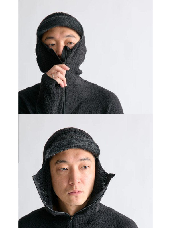 WUNDERWEAR HALF ZIP HOODIE #Black [BW0505]｜BRING