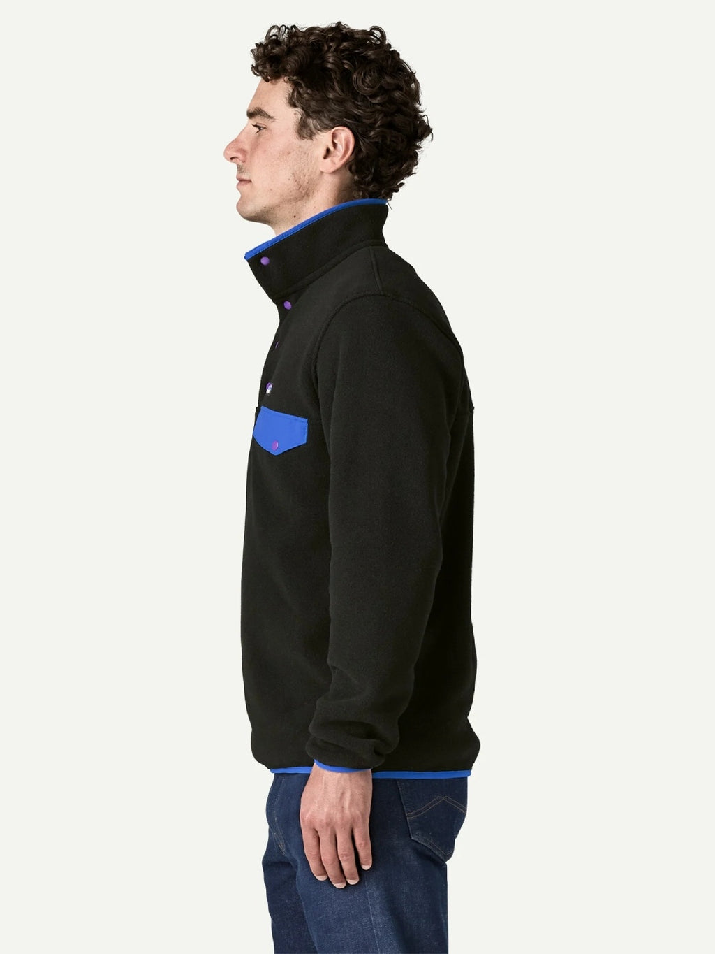 【Men】Men's LW Synchilla Snap-T Pullover #BLKP [25551]｜patagonia