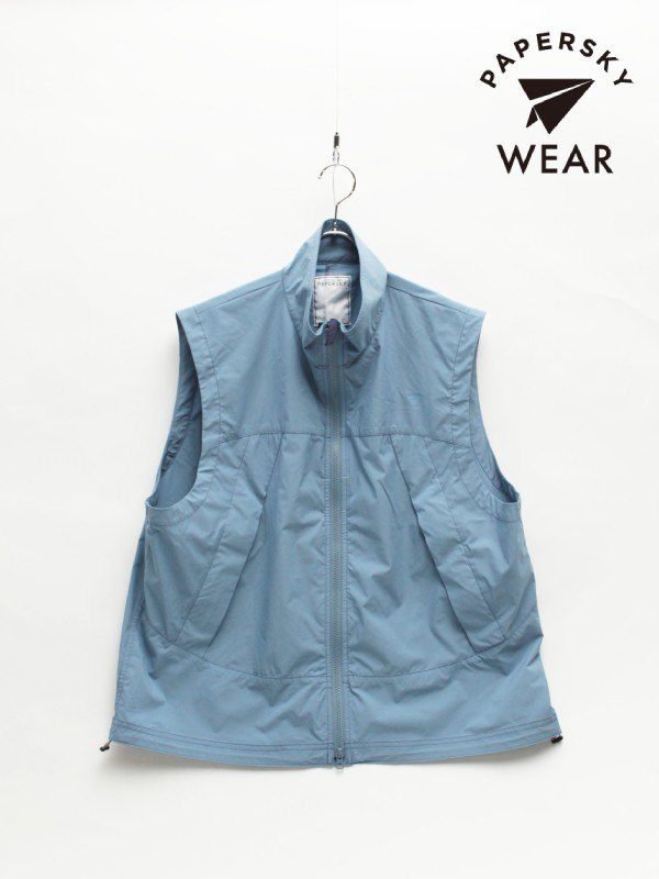 SURUGA BAY VEST #73 BL×GY [PS251017]｜PAPERSKY WEAR