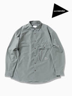 Women's dry breathable LS shirt #123/blue grey [4143120]｜and wander