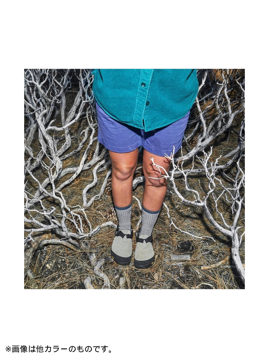 Mountain Clog Suede Leather #Sagebrush / Gray Upper - Charcoal Webbing [MC-SBG-0506]｜BEDROCK SANDALS