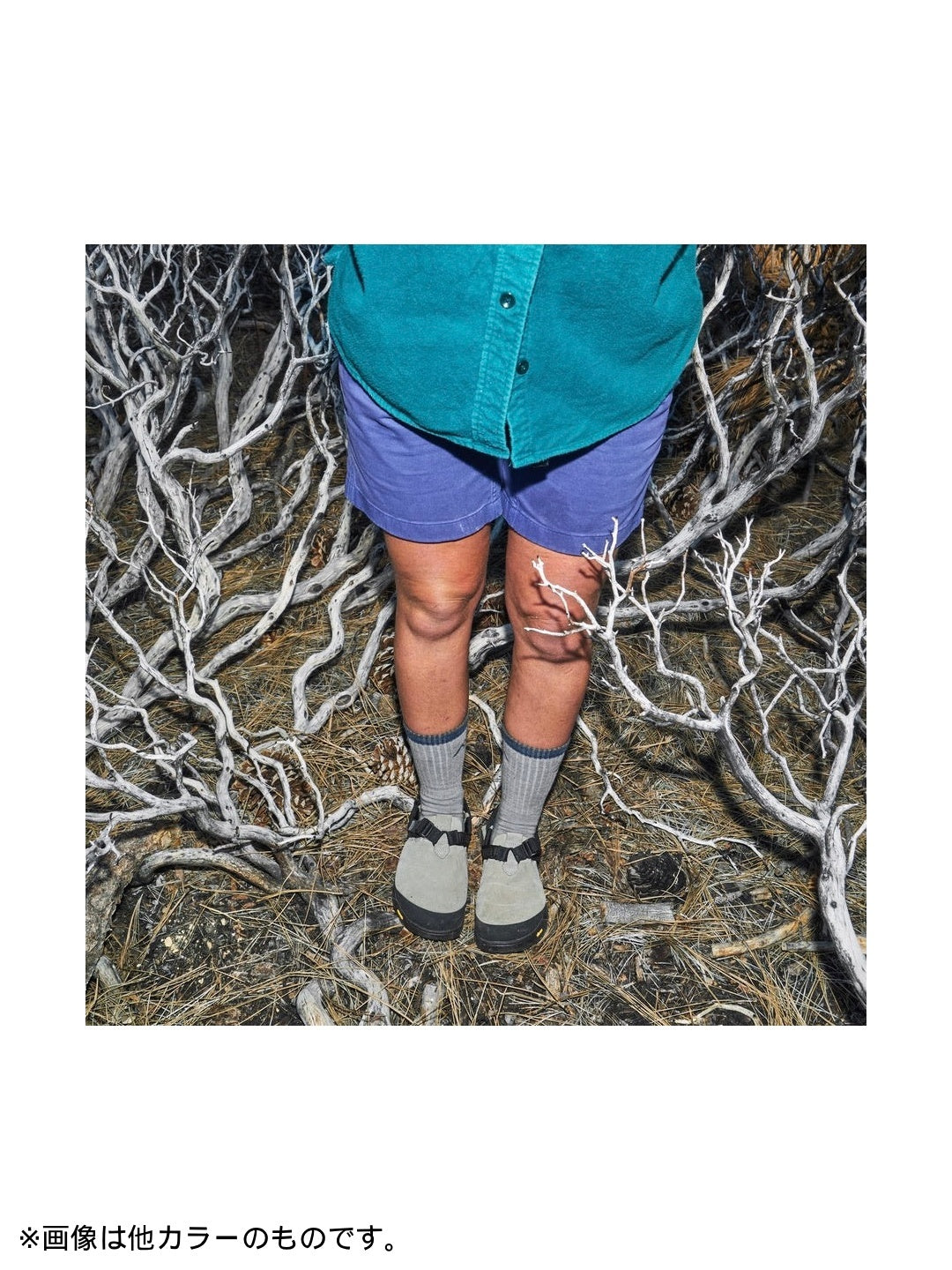 Mountain Clog Suede Leather #Sagebrush / Gray Upper - Charcoal Webbing [MC-SBG-0506]｜BEDROCK SANDALS