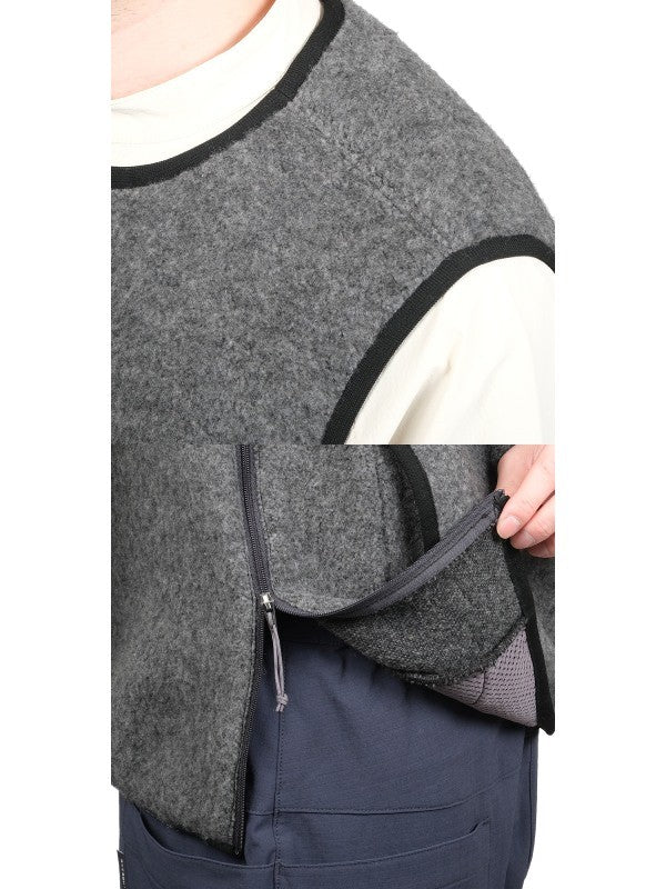 パイルモッサーのベスト #ケシズミイロ [021084]｜AXESQUIN – moderate