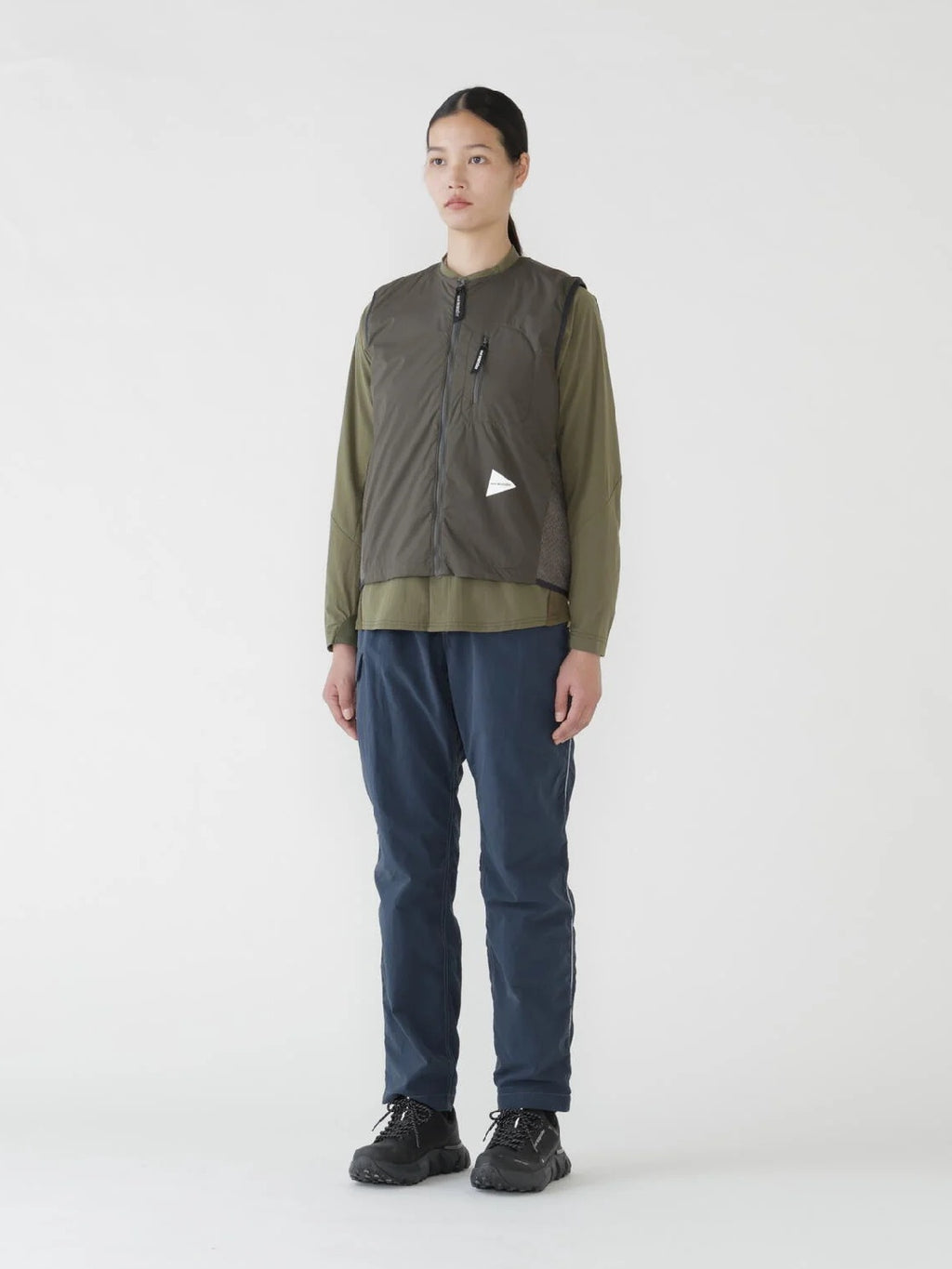 【Women】air fleece vest #l.khaki [6241020]｜and wander